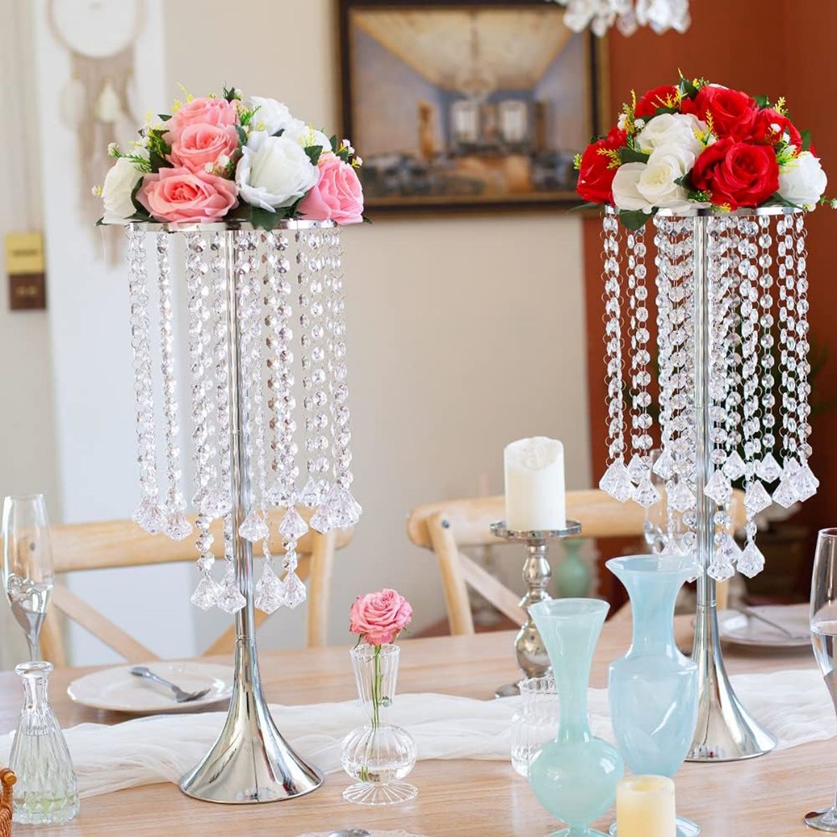 2/10pcs Luxury Crystal Flower  - đánh giá và giá Candle Supplies Luxury