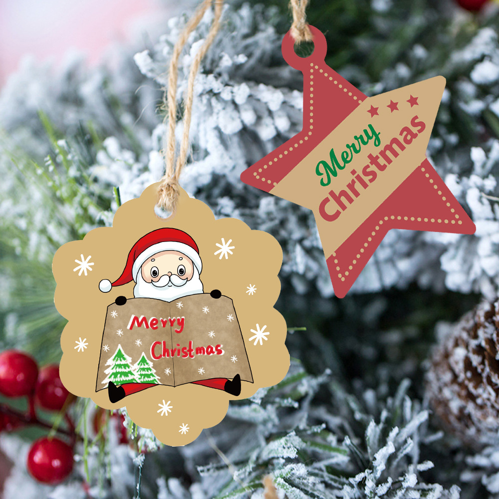 100pcs Merry Christmas Tags Kr - đánh giá và giá Kraft Hang Tag