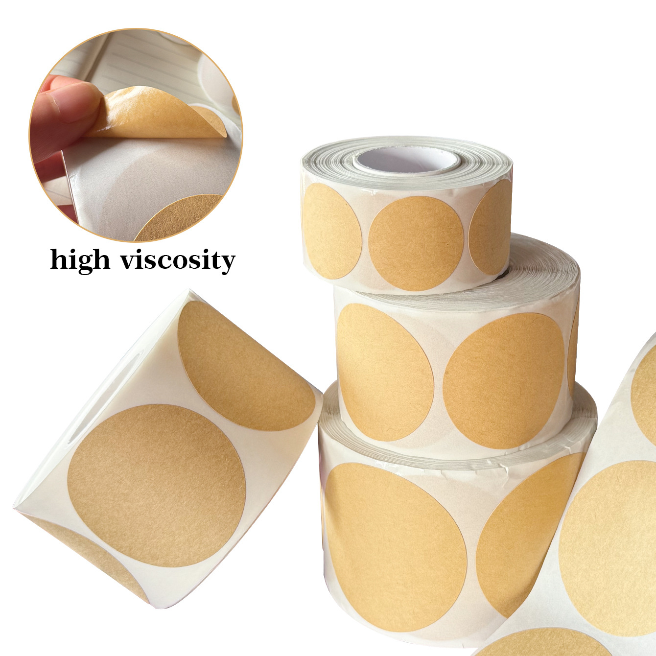2.5/3.8/4.5/5cm 500PCs/Roll Kr - đánh giá và giá Kraft Hang Tag