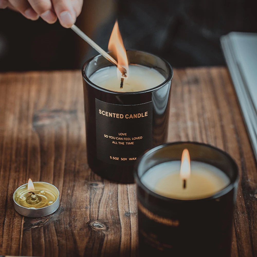 Luxury Glass Candle Jar Black  - đánh giá và giá Candle Supplies Luxury